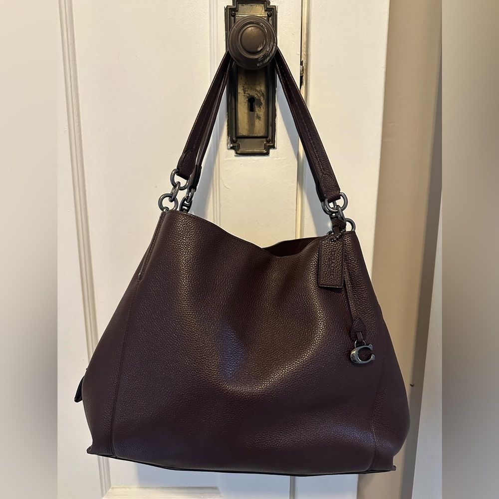 COACH Dalton 31 (78364) in oxblood with gunmetal hardware